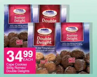 Save Cape Cookies 500g Romeo/Double Delights offer