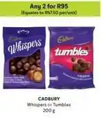 Makro Cadbury - whispers or tumbles offer