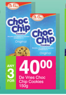 Save De Vries Choc Chip Cookies 150g offer