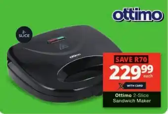 Checkers Hyper Ottimo 2-Slice Sandwich Maker offer