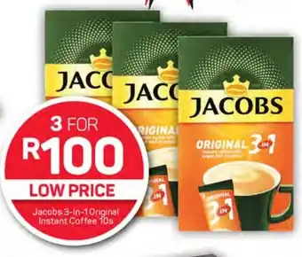 Pick n Pay Hypermarket Jacobs 3-In-1 Original Instant Coffee 10s offer