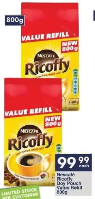 President Hyper Nescafé Ricoffy Doy Pouch Value Refill offer