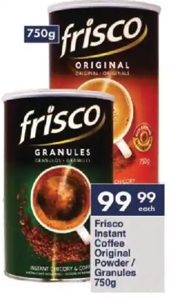 President Hyper Frisco Instant Coffee Original Powder/Granules 750g offer