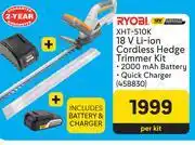 Makro Ryobi XHT-510K 18V Li-Ion Cordless Hedge Trimmer Kit-Per Kit offer