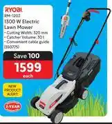 Makro Ryobi 1300W Electric Lawn Mower RM-1202 offer