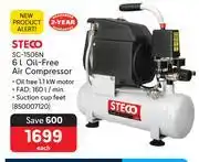 Makro Steco 6L Oil Free Air Compressor SC-1506N offer