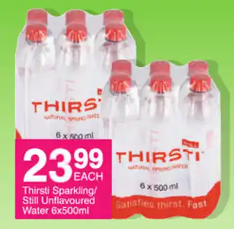 Thirsti Sparkling/ Still Unflavoured Water 6x500ml
