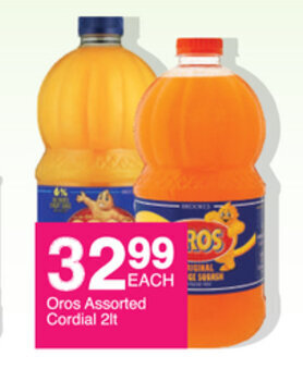 Save Oros Assorted Cordial 2lt offer