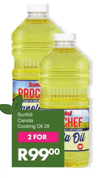 Save Sunfoil Canola Cooking Oil 2lt offer