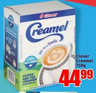 Three Star Cash and Carry Clover Creamel 750g offer