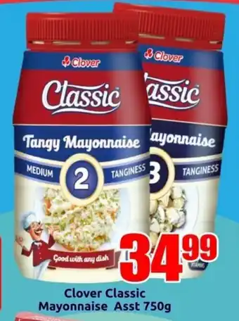 Three Star Cash and Carry Clover Classic Mayonnaise Asst 750g offer