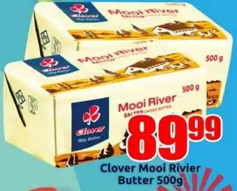 Three Star Cash and Carry Clover Mooi Rivier Butter 500g offer