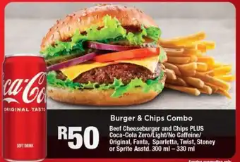Burger & Chips Combo