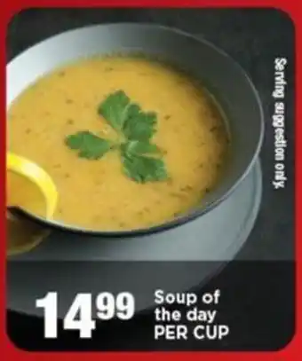 OK Express Soup of the day PER CUP offer