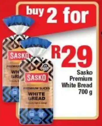 Sasko Premium White Bread 700g