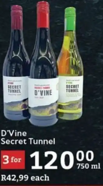 Oxford Freshmarket D'Vine Secret Tunnel offer