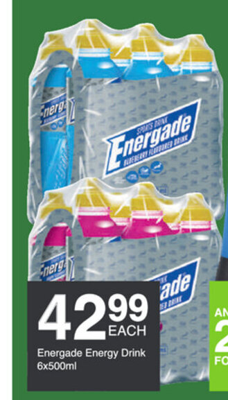 Save Energade Energy Drink 6x500ml offer