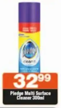 Check Star Pledge Multi Surface Cleaner 300ml offer