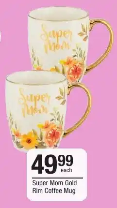 Checkers Super Mom Gold Rim Coffee Mug offer