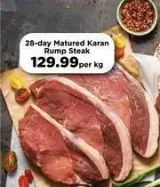 Food Lover's Market 28 Day Matured Karan Rump Steak-Per Kg offer