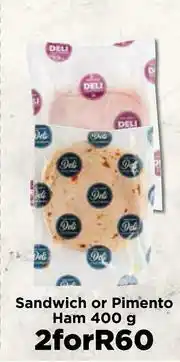 Food Lover's Market Sandwich Or Pimento Ham-For 2 x 400g offer