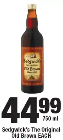 OK Liquor Sedgwick's The Original Old Brown EACH offer