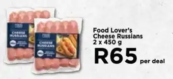 Food Lover's Market Food Lover's Cheese Russians 2 x 450 g offer