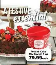 Food Lover's Market Festive Cake Mix Bucket-1kg Each offer