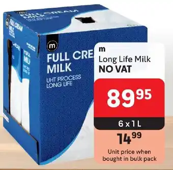 Makro Long Life Milk NO VAT offer