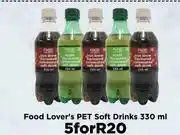 Food Lover's Market Food Lover's PET Soft Drinks-For 5 x 330ml offer