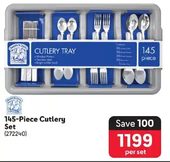 Makro 145-Piece Cutlery Set offer