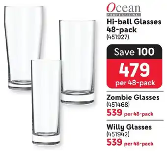 Makro Ocean Hi-ball Glasses 48-pack offer