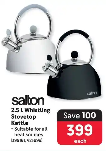 Makro salton 2.5 L Whistling Stovetop Kettle offer