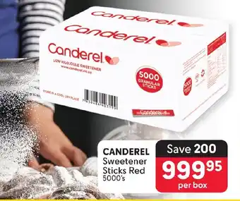 Makro Canderel Sweetener Sticks Red 5000's offer