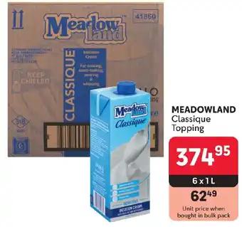 Makro MEADOWLAND Classique Topping offer