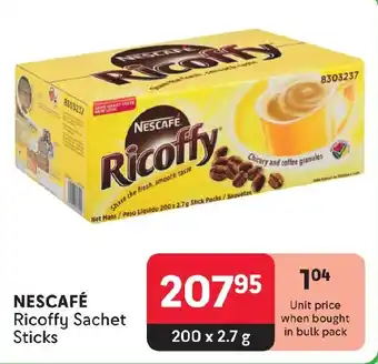 Makro NESCAFÉ Ricoffy Sachet Sticks offer