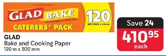 Makro GLAD Bake and Cooking Paper offer