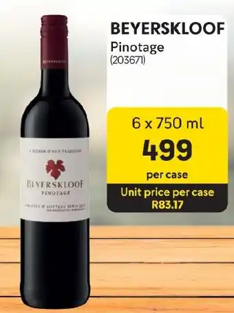 Makro BEYERSKLOOF Pinotage offer