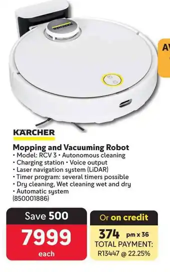 Makro KARCHER Mopping and Vacuuming Robot offer