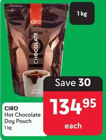 Makro CIRO Hot Chocolate Doy Pouch offer