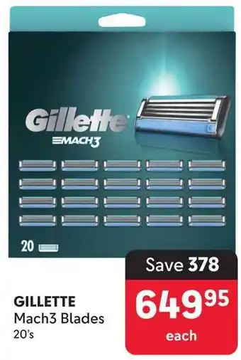 Makro GILLETTE Mach3 Blades offer