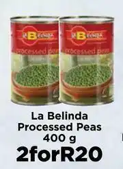 Food Lover's Market La Belinda Processed Peas-For 2 x 400g offer