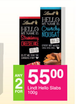 Lindt Hello Slabs 100g
