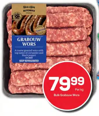 Pick n Pay Bulk Grabouw Wors offer