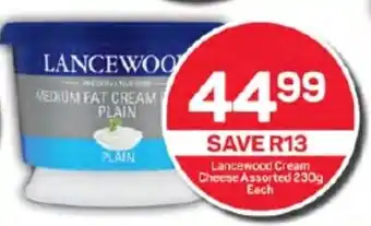 Pick n Pay Lancewood Cream Cheese Assorted 230g Each offer