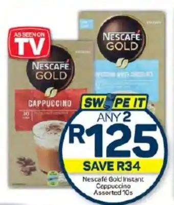 Pick n Pay Nescafe Gold Instant Cappuccino Assorted 10s offer