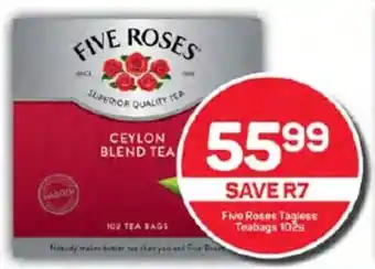 Pick n Pay Five Roses Tagless Teabags 102s offer