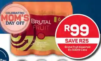 Pick n Pay Brutal Fruit Assorted 6x 500ml Cans offer