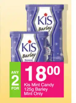 Save Kis Mint Candy 125g Barley Mint Only offer