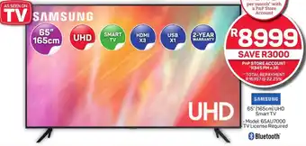 Pick n Pay SAMSUNG 65" (165cm) UHD Smart TV offer